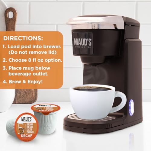 Maud’s Decaf Salted Flavored Coffee Pods (18 Count)