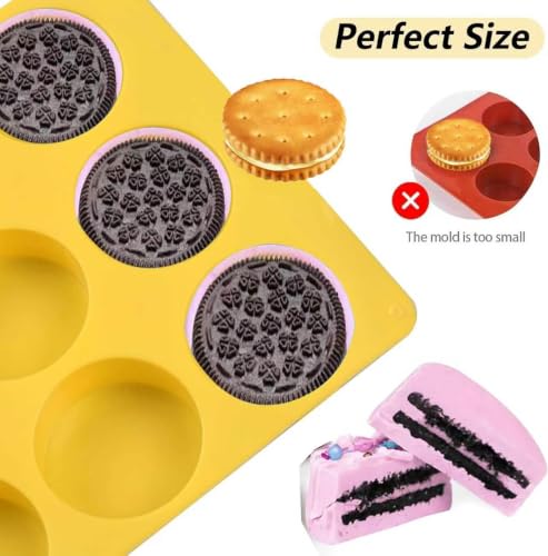 Round Chocolate Cookie Silicone Molds