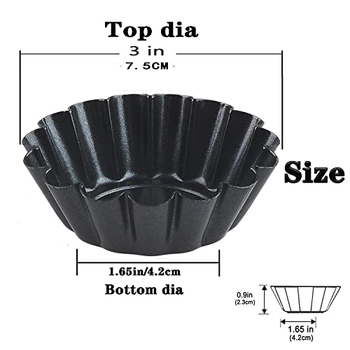 12PCS 3" Egg Tart Molds