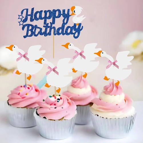 12PCS Silly Goose Cupcake Toppers