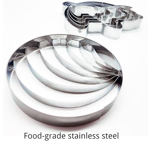 Concha Cutter & Pig Cookie Cutter Set for Mexican Cookbook Fans (6 Count)