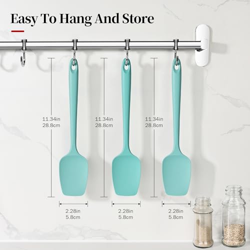 600ºF Heat Resistant Silicone Spoon Spatula Set of 3