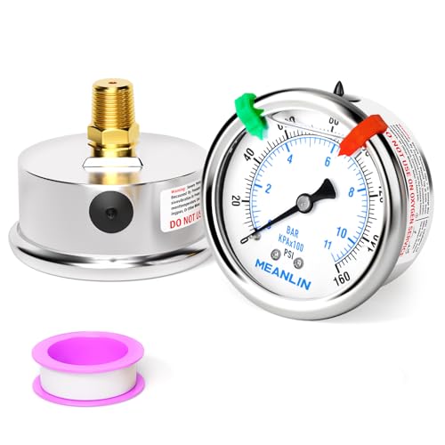 0~160Psi Liquid Filled Pressure Gauge 1