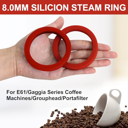 E61 Gasket 8.0mm Group Head Gasket for Gaggia (2 Count)