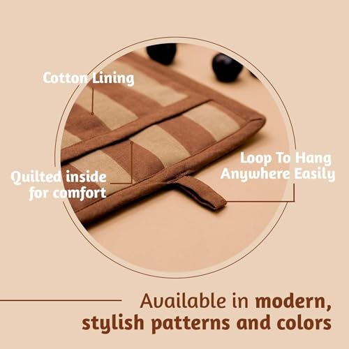 Pot Holders & Oven Mitts Set for Kitchen (2 Count)