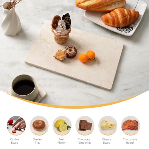 Natural Travertine Marble Cutting Board for Kitchen Counter