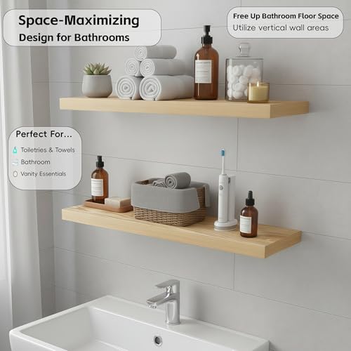 Floating Wall Shelves (2 Count)