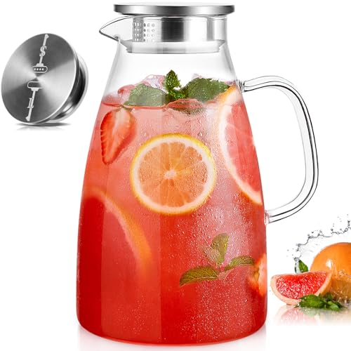 3 Liter 100oz Glass Pitcher with Lid