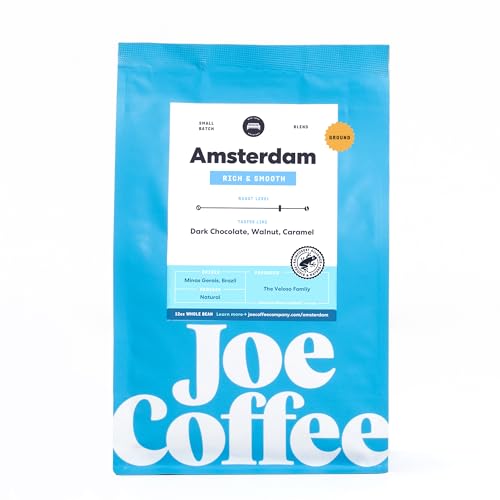 NYC Roaster), Amsterdam Ground Specialty Coffee, 12 oz Bag, Rainforest Alliance Certified, Kosher, Climate Friendly (12 Ounce)