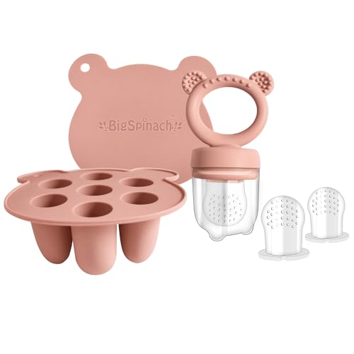 Silicone Baby Food Freezer Tray with Teething Popsicle Molds
