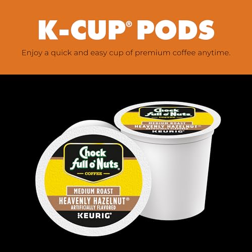 K-Cup Pods - Heavenly Hazelnut, 6 Packs of 12 K-Cup Pods (72 Count)