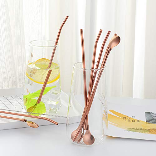 Straw Spoon 8PCS 8.5inch 18 (8 Count)
