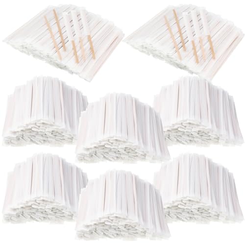 4000 Pcs Individually Wrapped Wooden Coffee Stirrers (4000 Count)