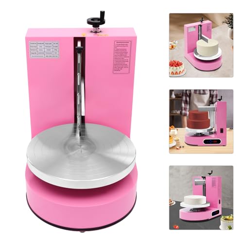 Cake Decorating Coating Machine Cream Spreading Automatic Frosting Turntable with Graduated Scraper for 4