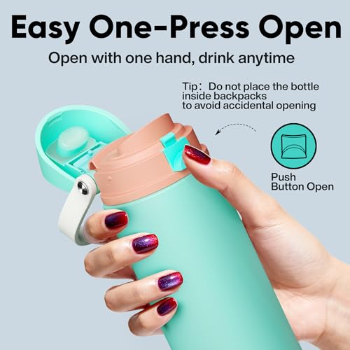 Insulated Water Bottle with Straw