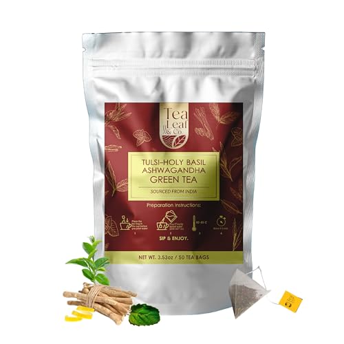 Tulsi Ashwagandha Green Tea Bags (50 Count)