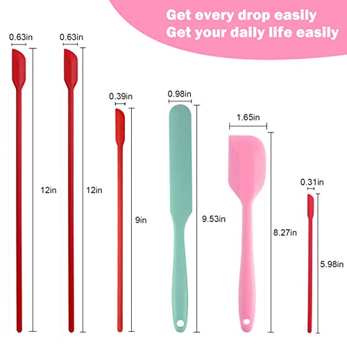 Mini Silicone Spatula Set (6 Count)