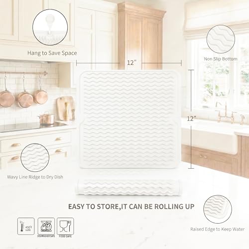 Silicone Dish Drying Mat for Multiple Usage