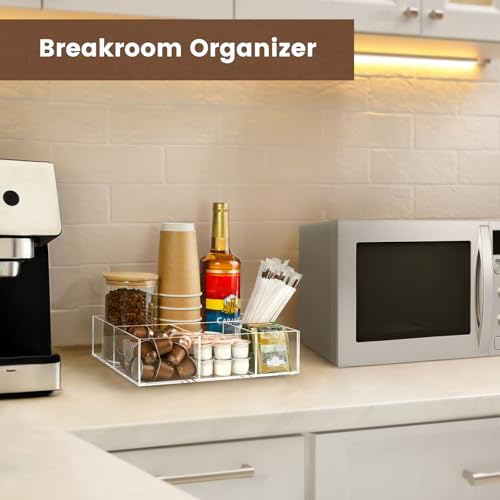 Acrylic Coffee Bar Station Organizer for Countertop
