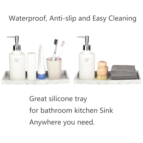 Silicone Bathroom Tray for Counter (2 Count)