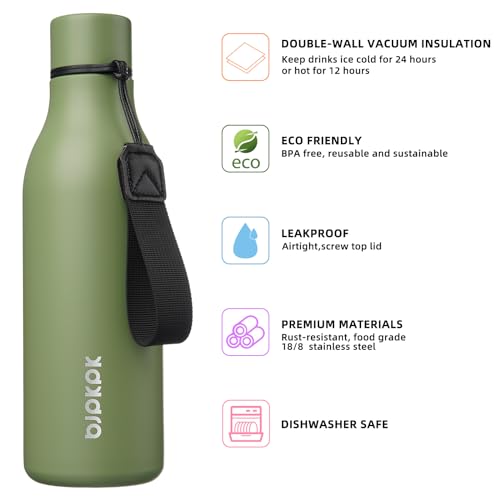 18oz Insulated Water Bottle