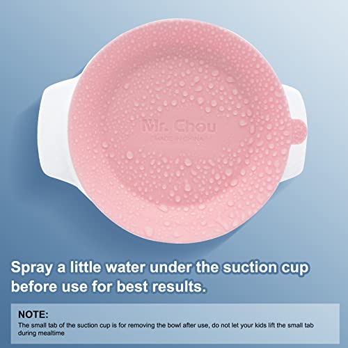 Suction Baby Bowls with Leakproof Tempered Glass Lids for Babies & Toddlers