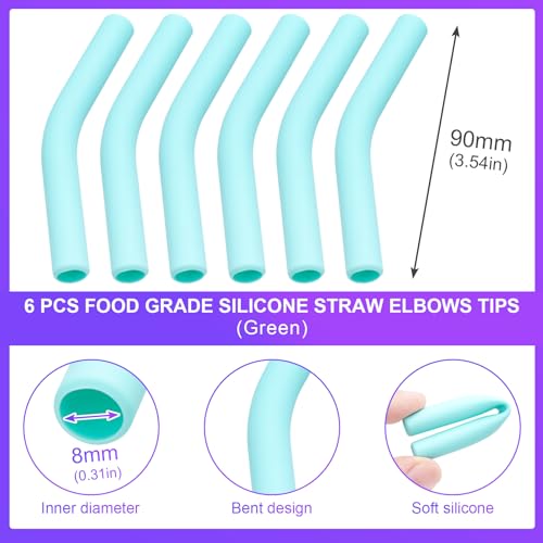 6Pcs Metal Straw Silicone Tips 5