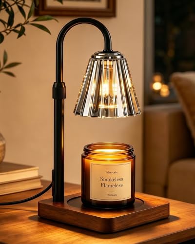 Vintage Candle Warmer Lamp with Timer Dimmer