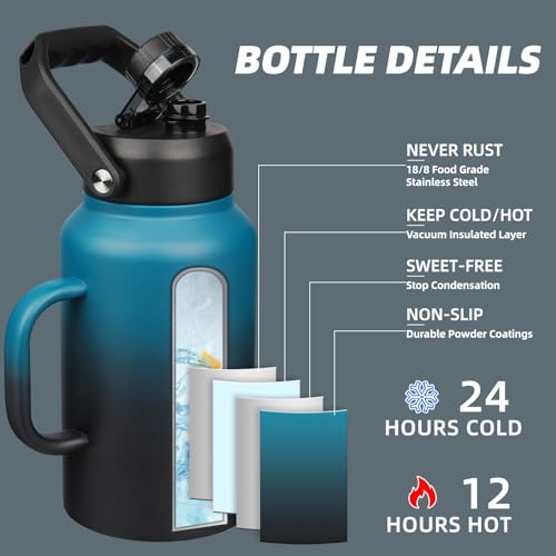 87oz Stainless Steel Water Bottle