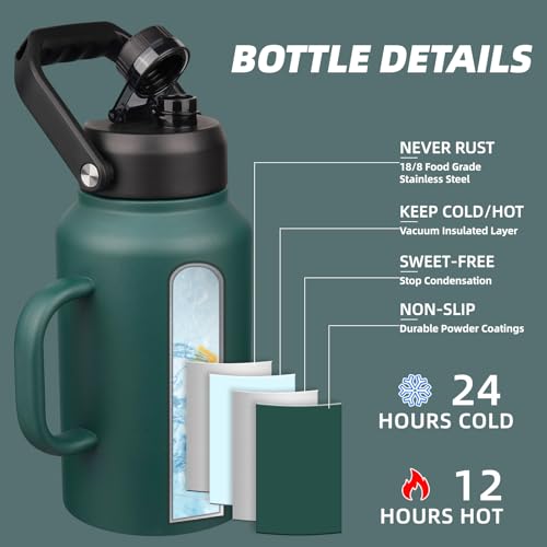 87oz Stainless Steel Water Bottle