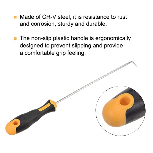 90 Degree Pick Hook 9.84" Puller Remover Removal Tool for Oil Seal