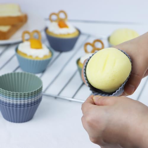 Silicone Baking Muffin Cups (12 Count)