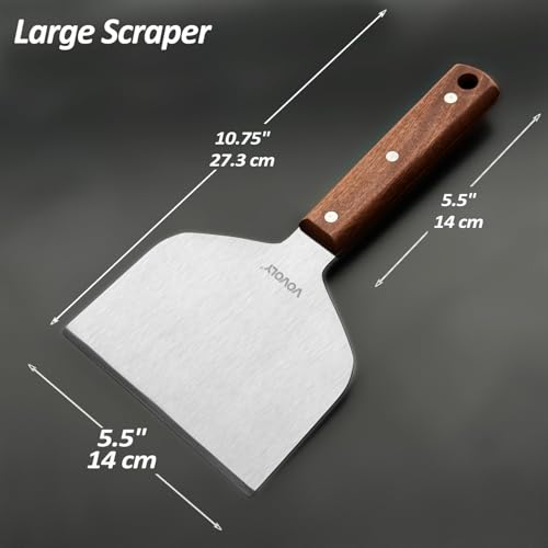 Multipurpose Bench Scraper Kitchen Utensil for Flat Top Griddle