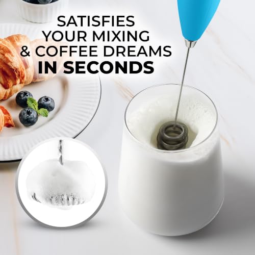 Powerful Milk Frother Wand With Duracell Batteries