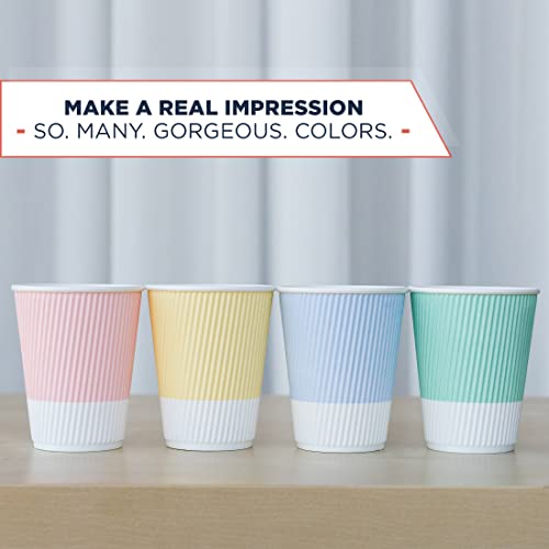 12 oz Disposable Travel Coffee Cups (80 Count)
