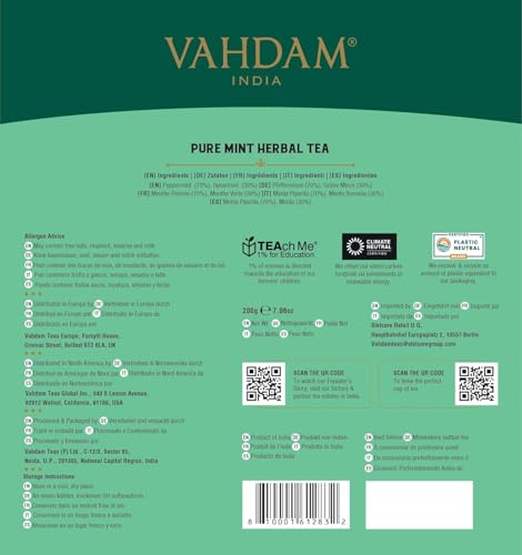 Pure Mint Herbal Tea (100 Count)