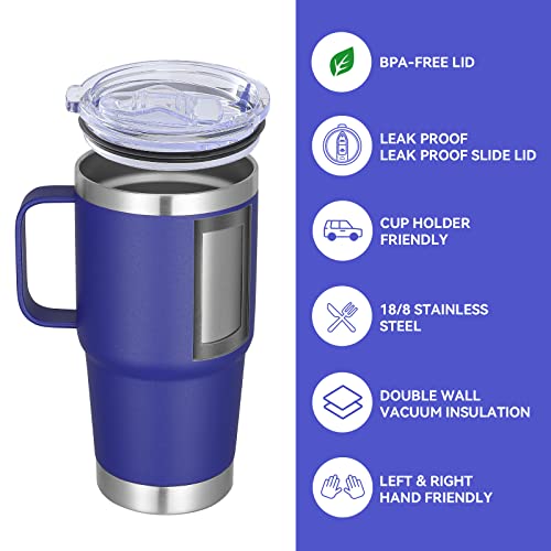 20 oz Tumbler with Handle Insulated Travel Coffee Mug