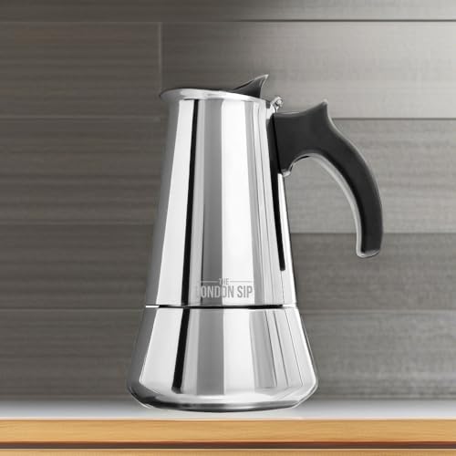 London Sip Stainless Steel Stovetop Espresso Maker Moka Pot Italian Coffee Percolator