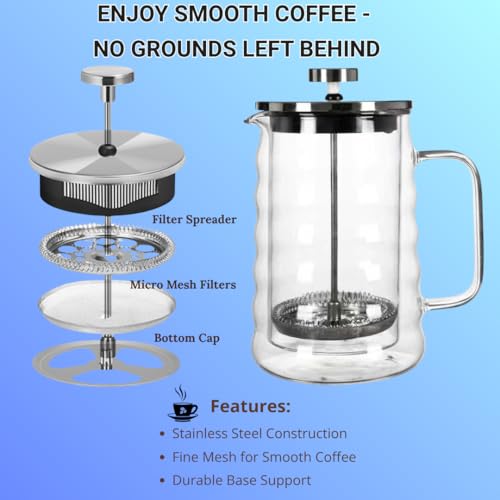 Glass French Press Coffee Maker