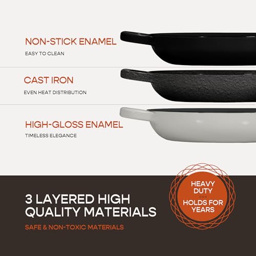 Enameled Cast Iron Dutch Oven for Sourdough Bread Baking