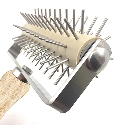 Time Saver Pizza Dough Roller Docker with Wood Handle
