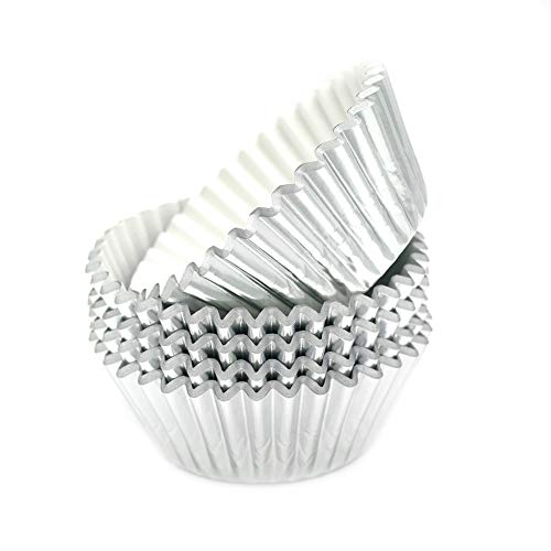 Standard Silver Foil Cupcake Liners Muffin Baking Cups for Party and More (100 Count)