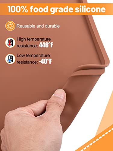 3Pcs Silicone Food Dehydrator Sheets with Edge
