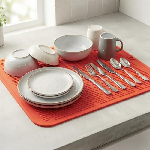 Silicone Dish Drying Mat for Multiple Usage