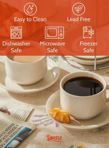 Porcelain Cappuccino Cups Set (8 Count)