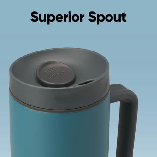 SmoothSip Slider Stainless Steel Insulated Travel Mug with Handle
