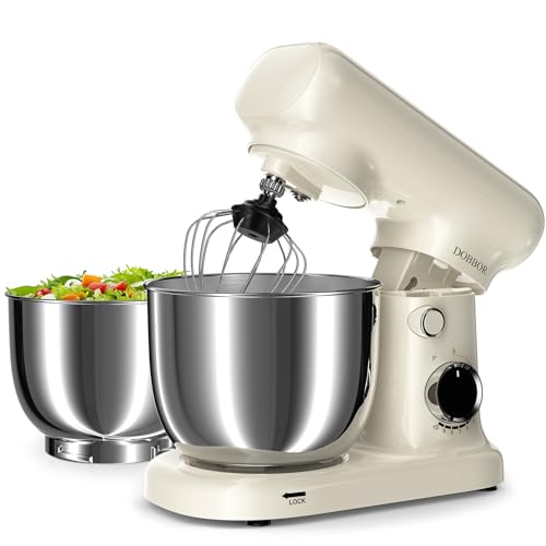 Stand Mixer with 3QT+3.5QT Dual Bowls