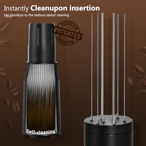 WDT Tool Espresso Distributor Accessory kit &1.7mm Thickness 150μm Mesh Puck Screen & 8 Magnets dosing ring Compatible with Portafilter