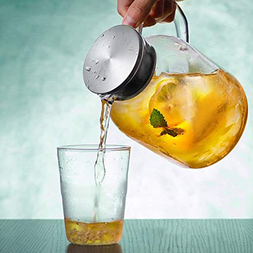 105OZ Glass Pitcher with Lid and Spout
