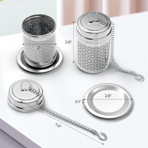2 Pack Large Tea Infuser for Loose Leaf Tea & Spice Ball 2”x2.8” (2 Count)